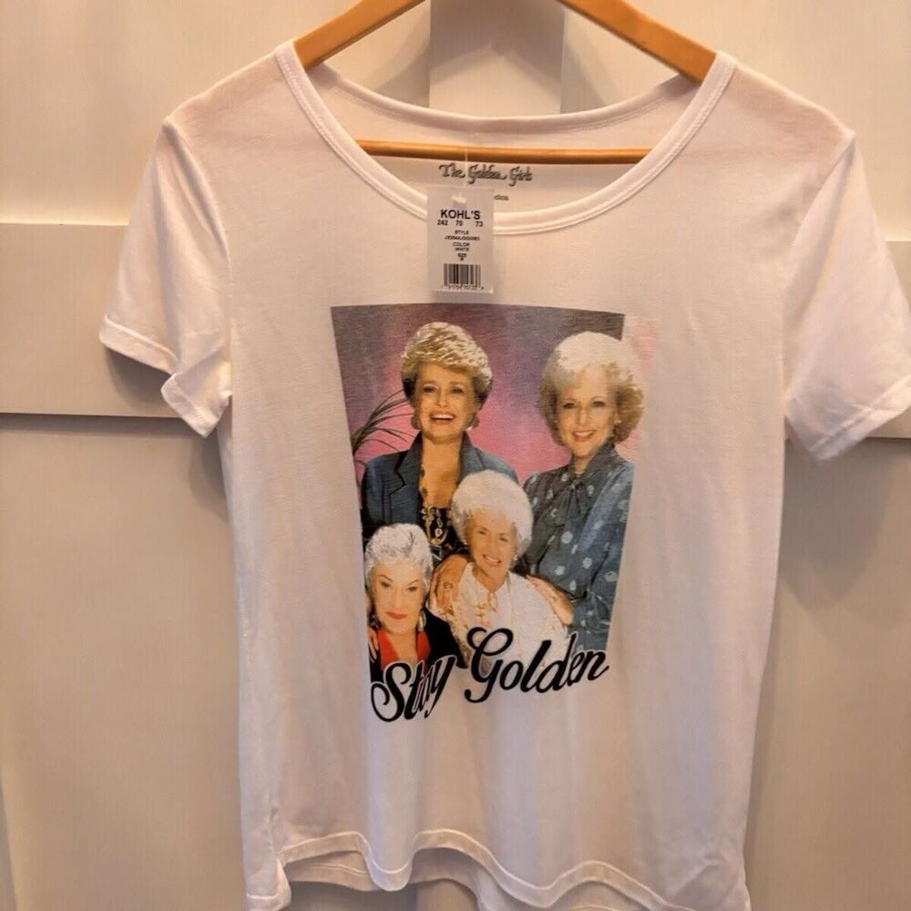 NEW W/ Tags The Golden Girls Officially Licensed Tee Shirt Graphic Tee Sz Med